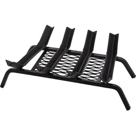 Dagan Dagan 8530-6 V-Groove Design 6 Bar Grate with Welded Ember Retainer; Black 8530-6